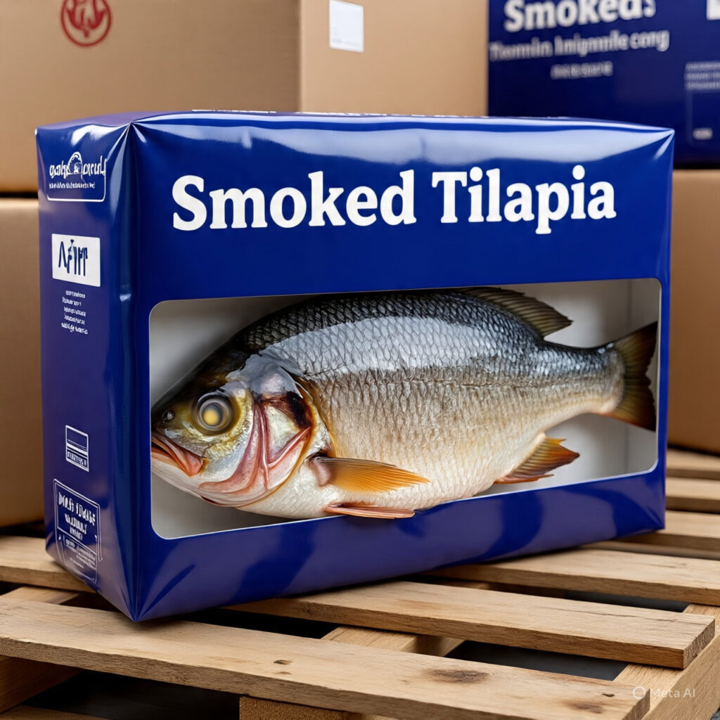 smoked tilapia packaging for export